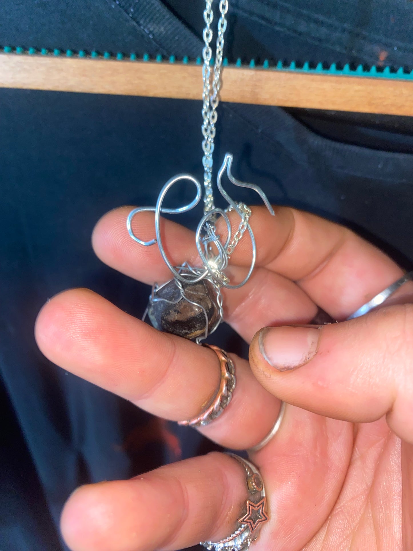 Collana in Chiastolite – “Stone of Balance”